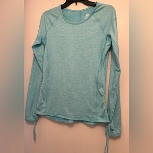 Free2B Lightweight Blue Long Sleeve Athletic Top